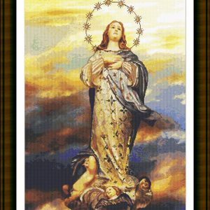 Patrones de punto de cruz de la Virgen de la Inmaculada