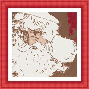 Patrones de punto de cruz de Santa Claus de Andy Warhol