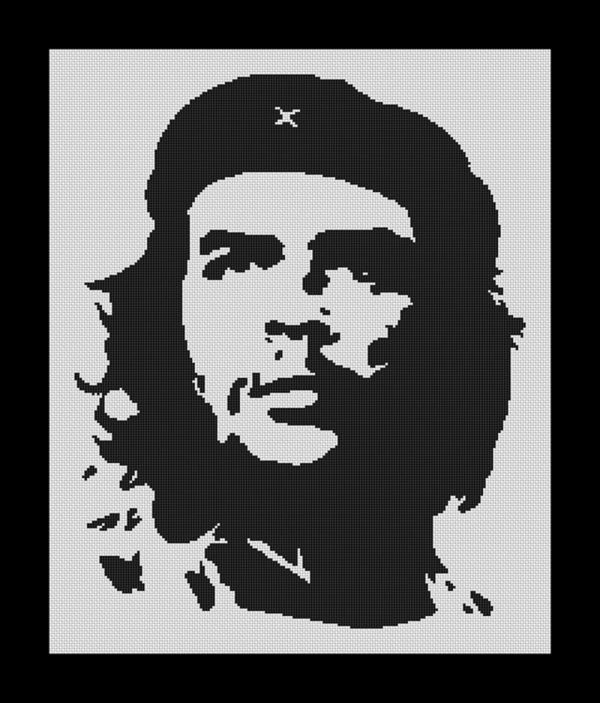 Patrones de punto de cruz de Ché Guevara