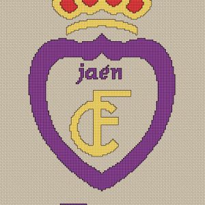 Esquema de punto de cruz del Escudo de Jaén personalizado