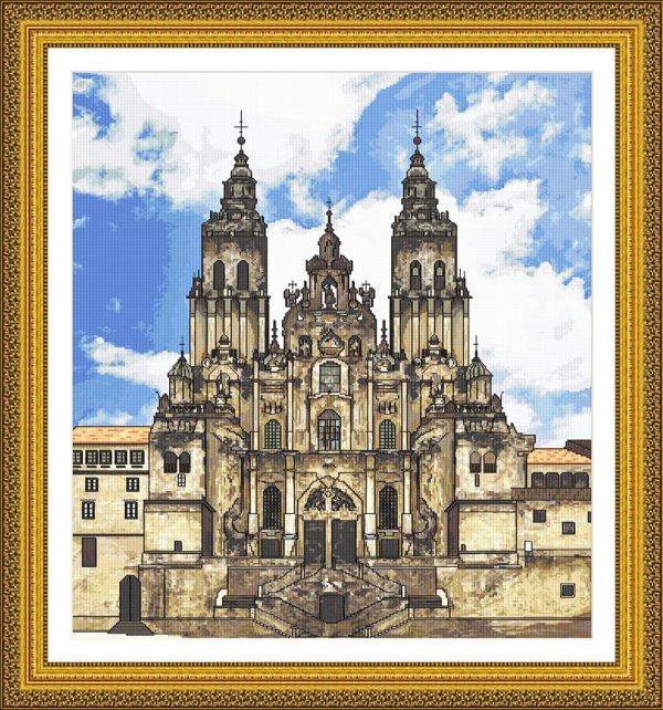 Patrones punto de cruz Catedral de Santiago de Compostela