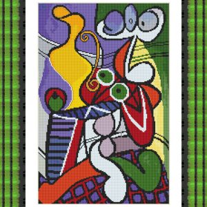 Patrones de punto de cruz de Naturaleza muerta de Pablo Picasso