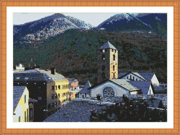 Patrones de punto de cruz de Andorra en verano