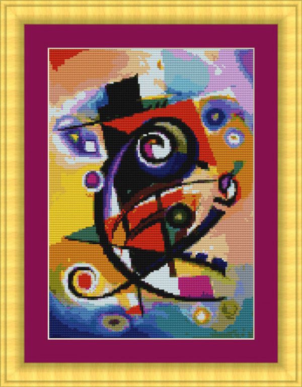 Patrones de punto de cruz de Composición de Kandinsky