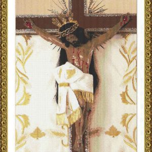 Patrones de punto de cruz de Cristo crucificado