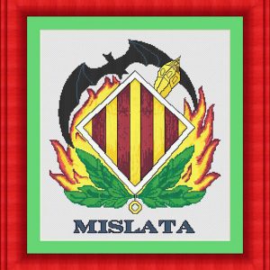 Patrones de punto de cruz del escudo de Mislata (Valencia)