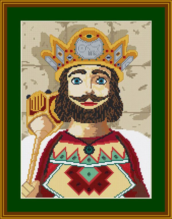 Cross stitch scheme of Young Giant of Solsona