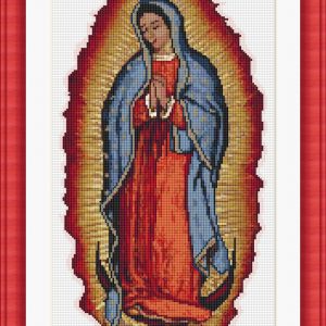 Patrones de punto de cruz de Virgen de Guadalupe