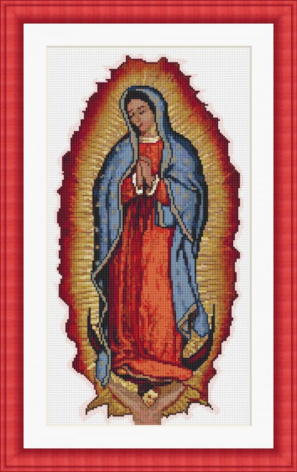 Patrones de punto de cruz de Virgen de Guadalupe
