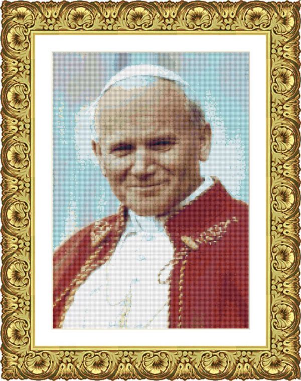 Patrones de punto de cruz del Papa Juan Pablo II