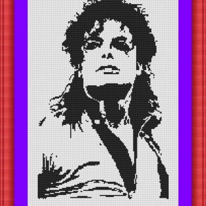 Patrones de punto de cruz de Michael Jackson
