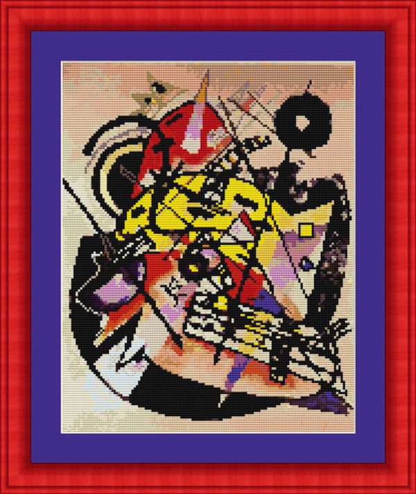 Kandinsky White Point cross stitch scheme