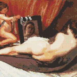 Patrones de punto de cruz de la Venus del espejo de Velázquez