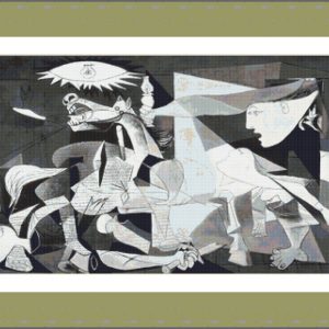 Patrones de punto de cruz del Guernica de Picasso a 80 cm