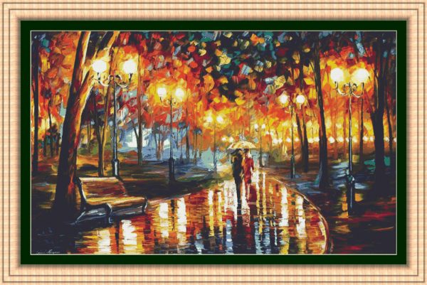 Patrones de punto de cruz de Rain's Rustle de Afremov