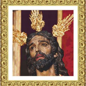 Patrones de punto de cruz de la imagen de Cristo versión 3