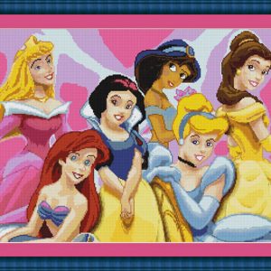 Patrones de punto de cruz de las Princesas Disney