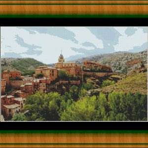 Patrones de punto de cruz de Albarracín en Teruel