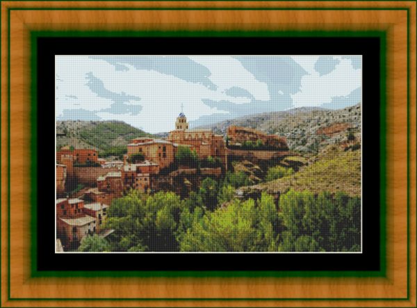 Patrones de punto de cruz de Albarracín en Teruel