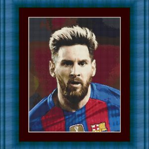 Patrones de punto de cruz de Leo Messi (ex FC Barcelona)
