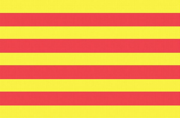 Patrones de punto de cruz de bandera catalana