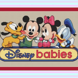 Patrones de punto de cruz de Personajes de Bebés Disney