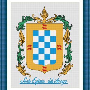 Patrones punto cruz Escudo Santa Eufemia del Arroyo -Valladolid