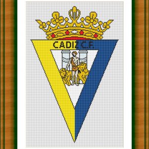 Patrones de punto de cruz del Escudo del Cádiz CF
