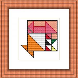 Patrones de punto de cruz de cesta (patchwork)