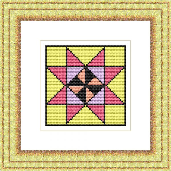 Patrones de punto de cruz de Estrella 6 (patchwork)