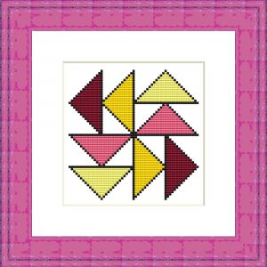 Patrones de punto de cruz de Gansos volando  (patchwork)