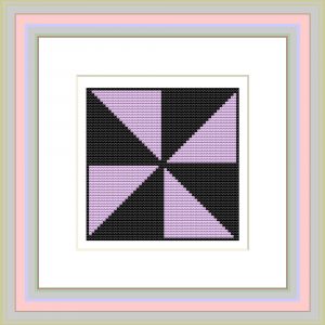 Patrones de punto de cruz de Molinillo (patchwork)