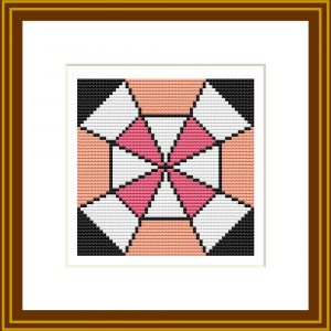 Patrones de punto de cruz de Tela de araña  (patchwork)