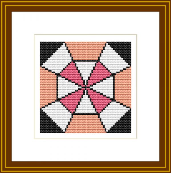 Patrones de punto de cruz de Tela de araña  (patchwork)