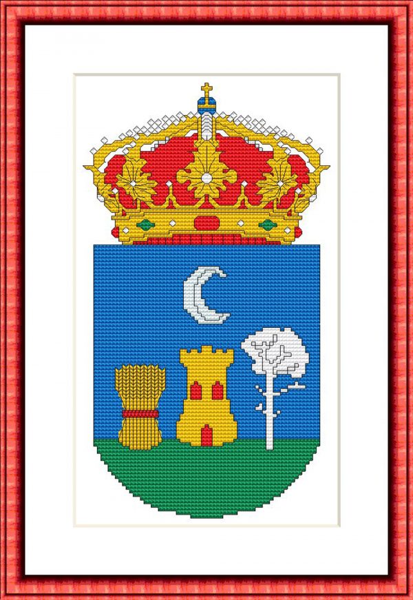 Patrones de punto de cruz del Escudo de Montilla de Córdoba