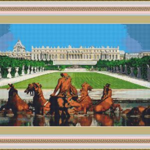 Patrones de punto de cruz de Jardines del Palacio de Versailles -París- Francia