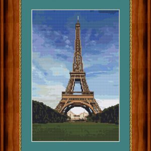 Patrones de punto de cruz de Torre Eiffel -París- Francia