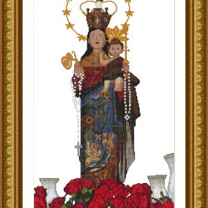Patrones de punto de cruz de la Virgen del Rosario