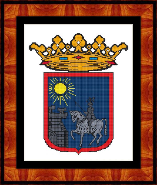 Patrones de punto de cruz del escudo de Medinaceli (Soria)