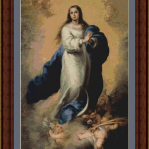 Cross stitch scheme of Immaculate Conception by Murillo at 60 cm
