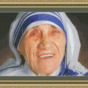 Cross stitch chart of Mother Teresa of Calcutta