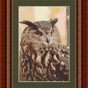 Owl cross stitch scheme