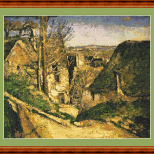 Patrones de punto de cruz del cuadro Árbol de Cézanne