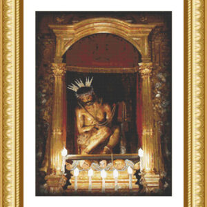Patrones punto cruz Cristo de la Humildad de Higuera la Real en Badajoz