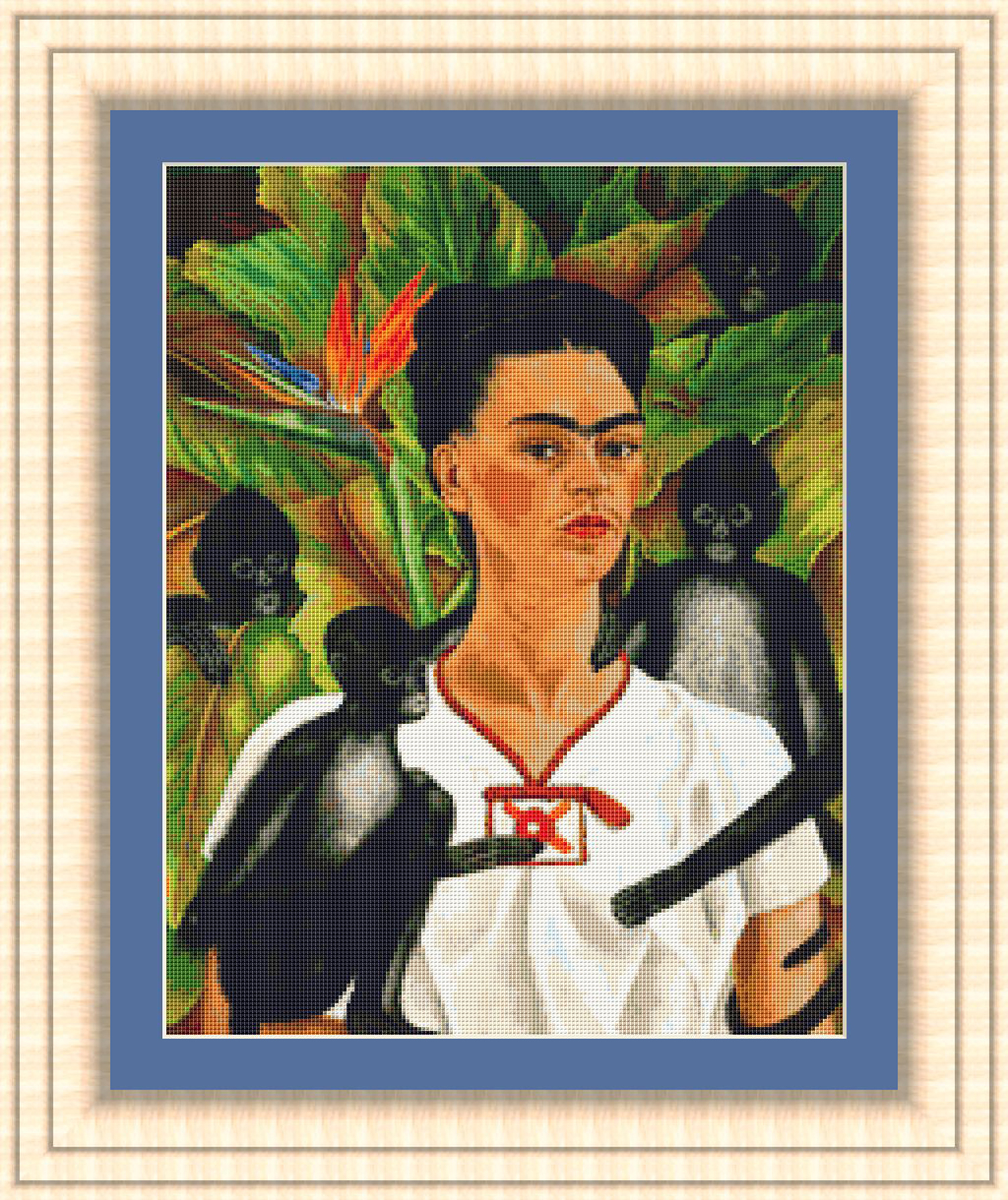 Patrones de punto cruz de Frida Kahlo