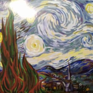 Lienzo para pintar por números de La noche estrellada de Van Gogh