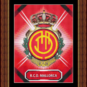 Esquema de punto de cruz del escudo R.C. D. Mallorca