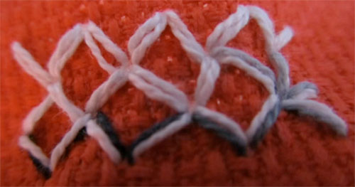 Tutorial for wave stitch