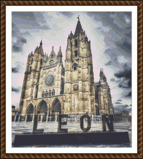 Patrones de punto de cruz de Catedral de León
