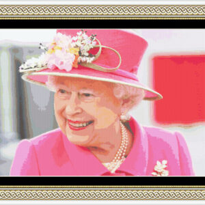 Patrones de punto de cruz de Reina-Isabel-II-de-Inglaterra